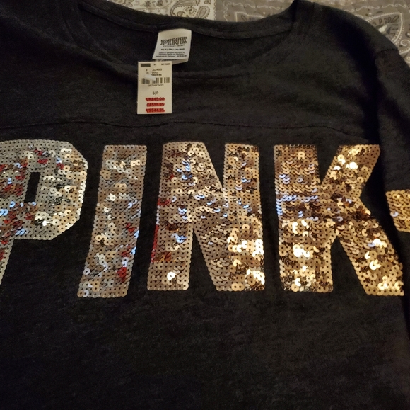 VS/PINK Long Sleeve Campus Tee - Picture 5 of 6